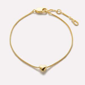 NWT - Ana Luisa Lana Heart Charm Bracelet